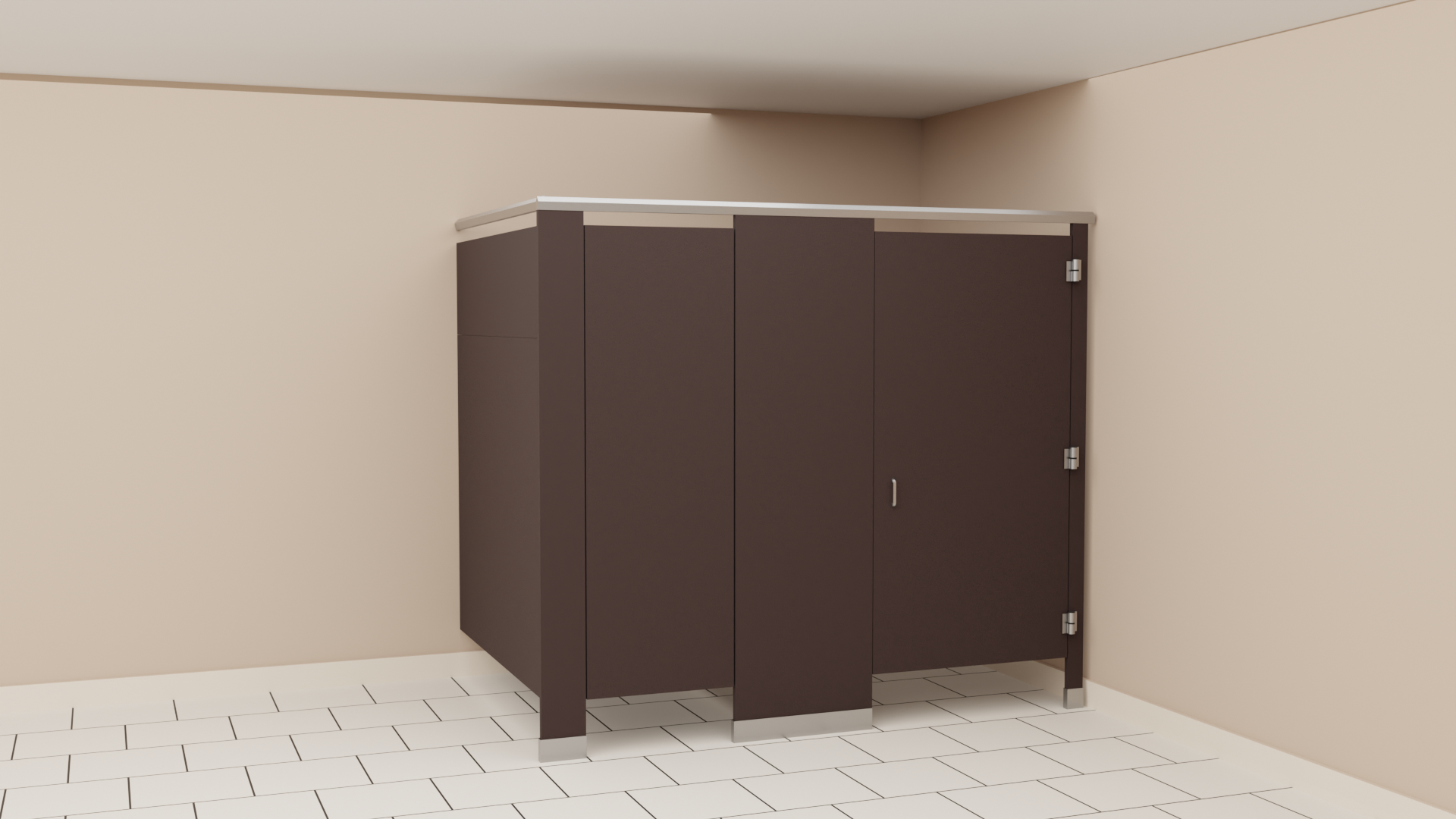 Integrated Privacy Solid Plastic Partition